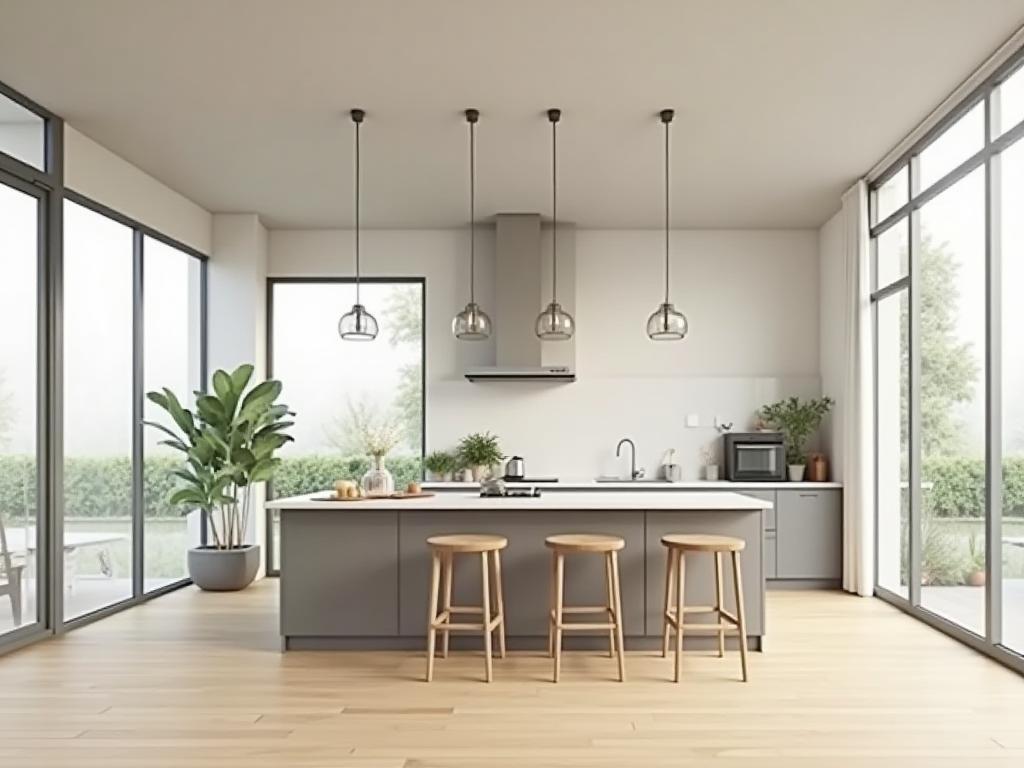 Modern kitchen renovation showcasing bright and spacious design